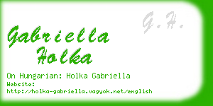 gabriella holka business card